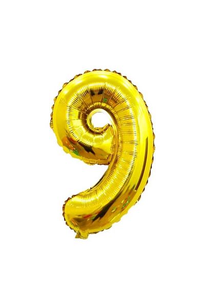Party and Story Foil number balloon, 110cm, gold, 42 inches