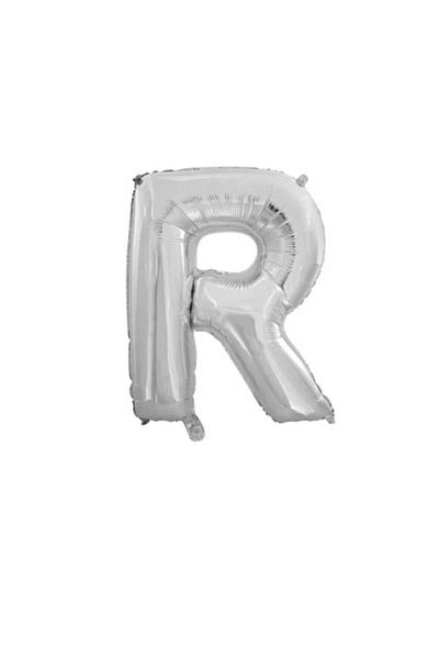 Party and Story Letter foil balloon, size 18 inches, silver color, 43 cm