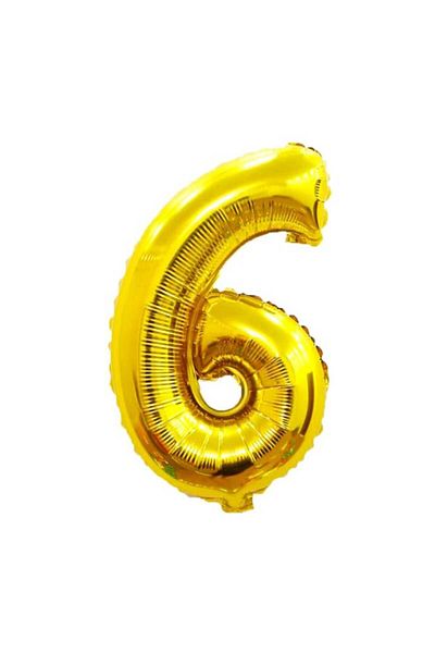 Party and Story Foil number balloon, 110cm, gold, 42 inches