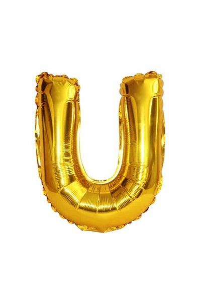 Party and Story Foil letter balloon, 32 inches, gold color, 80 cm