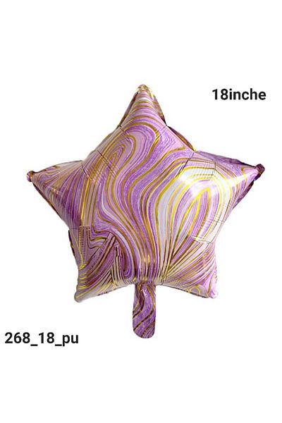 Party and Story 18 inch star-shaped colorful foil balloon