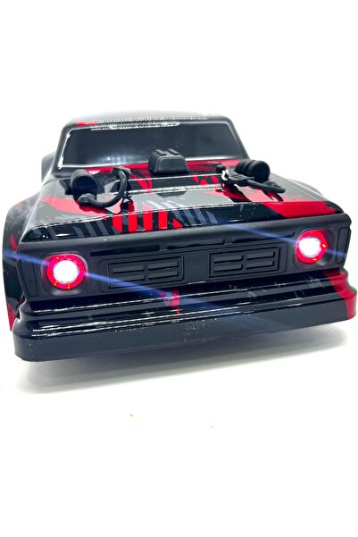 Generic RC off road drift monster truck. 4 wheel drive 1:16 scale, LED angle lights