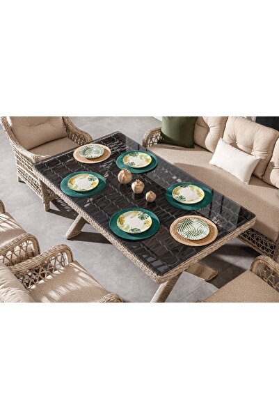 S COLLECTİON Dora Rolex Bahçe Oturma Grubu