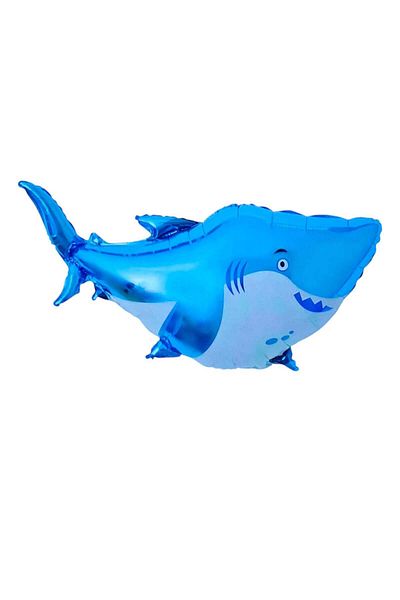 Party and Story Golden shark-shaped foil balloon