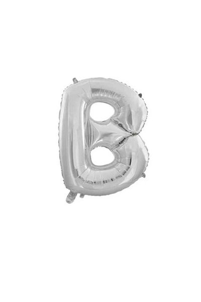 Party and Story Foil letter balloon, size 42 inches, silver color, 110 cm