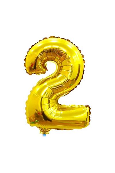 Party and Story Foil number balloon, gold color, size 43 cm, 18 inches