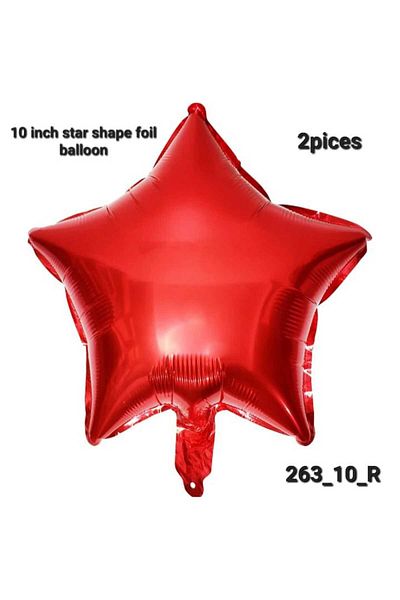 Party and Story 10 inch star foil balloon, 2pcs