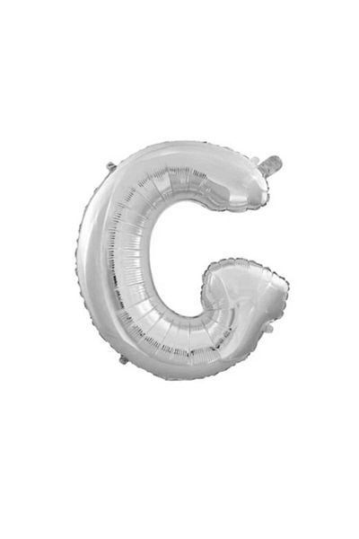 Party and Story Letter foil balloon, size 18 inches, silver color, 43 cm
