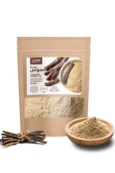 clenz مسحوق عرق السوس 100% - 500 غرام