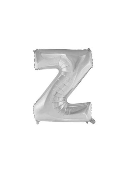 Party and Story Foil letter balloon, size 42 inches, silver color, 110 cm