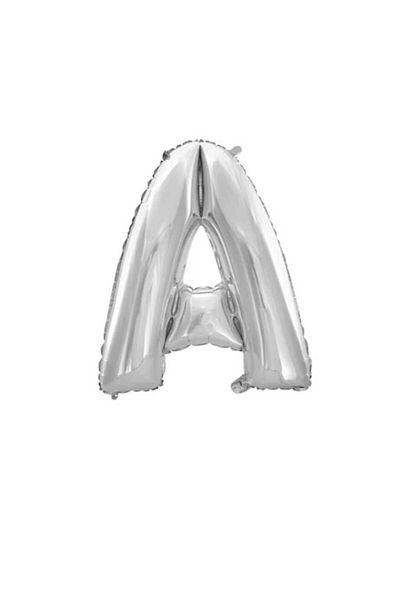 Party and Story Foil letter balloon, 32 inches, silver color, 80 cm