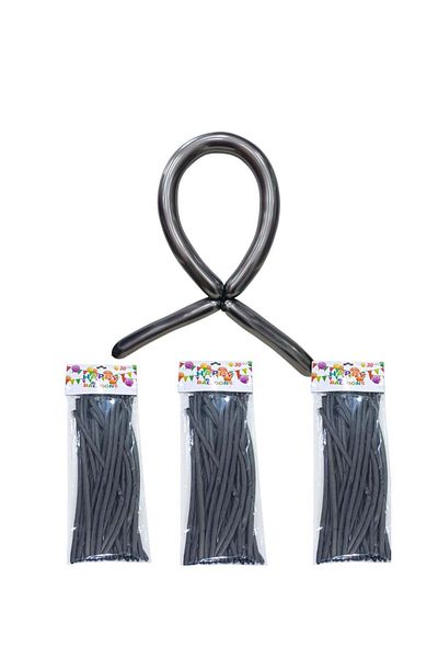 Party and Story Long chrome black balloons 30pcs