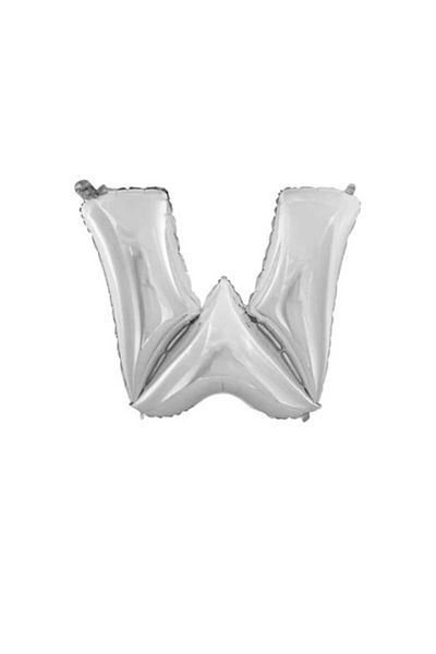 Party and Story Foil letter balloon, size 42 inches, silver color, 110 cm