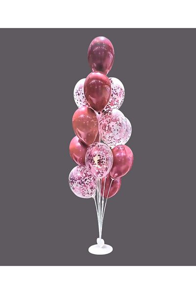 Party and Story Balloon holder measuring 110cm*20cm with a set of 12 pieces of 12-inch balloons