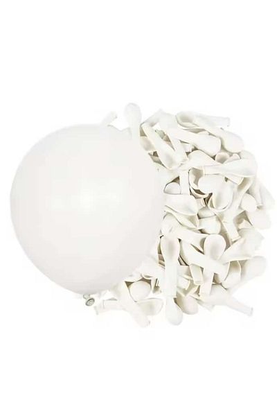 Party and Story Balloon 50 pieces, 5 inches, white color