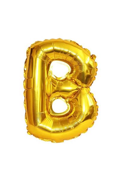 Party and Story Foil letter balloon, 18 inches, gold color, 43 cm