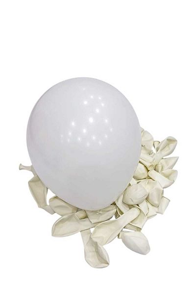 Party and Story 50 pieces of 12-inch white latex balloons