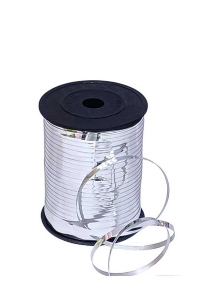 Party and Story 250 yards shiny silver balloon ribbon