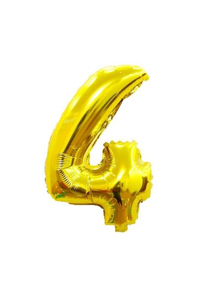 Party and Story Foil number balloon, 110cm, gold, 42 inches