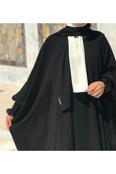 NAKŞİDİL Μαύρο Σετ Hijab Διπλό