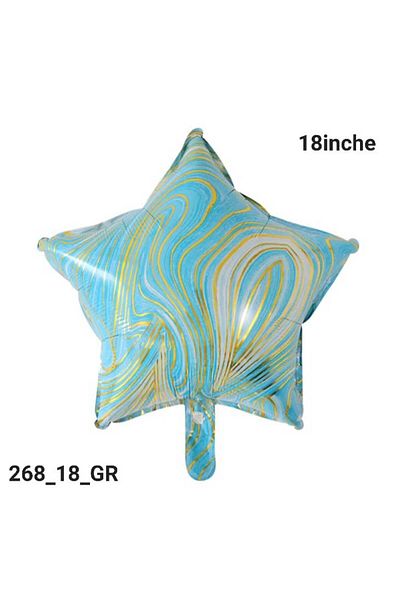 Party and Story 18 inch star-shaped colorful foil balloon