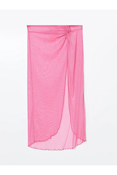 LC Waikiki Lcw Dream Pembe Beli Lastikli Simli Kadın Pareo