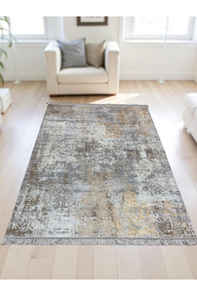 uzhanem Dot Taban Kaymaz Halı Yolluk Mutfak Salon Halısı Dijital Baskılı Yıka...