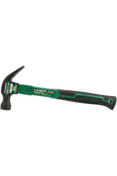 Hanbon Forged Carpenter's Hammer, Fiber Handle 500 Gr - Hb911250
