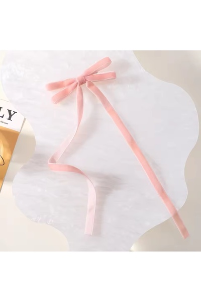 LO ADORO 2 штуки тонких бантиків з оксамиту, затискачі для волосся