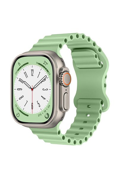 LUVLU Soft Silicone Band Compatible with Apple Watch Ultra, Ultra 2, from Series 10 to 1 - 42-44-45-49MM