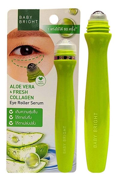 Beauty Baby Bright Eye Serum Roll with Aloe Vera and Fresh Collagen