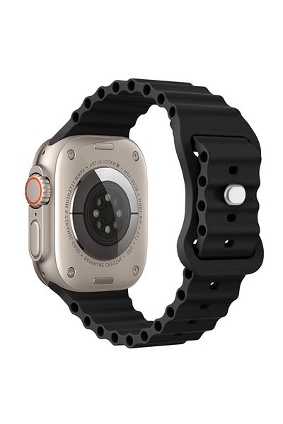 LUVLU Soft Silicone Band Compatible With Apple Watch Ultra, Ultra 2, From Series 10 To 1 - 42-44-45-49mm