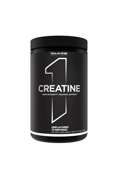 Rule 1 Pure Micronized Creatine Monohydrate for High-Intensity Exercise, Unflavored 75 Servings, Unflavored