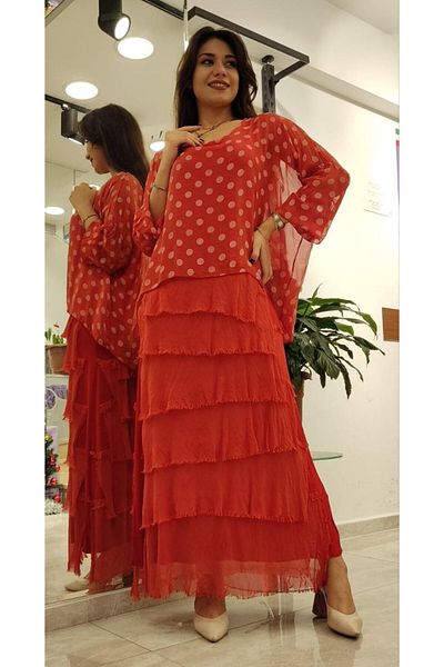 Cb Made In Italy Katkat Silk Dress