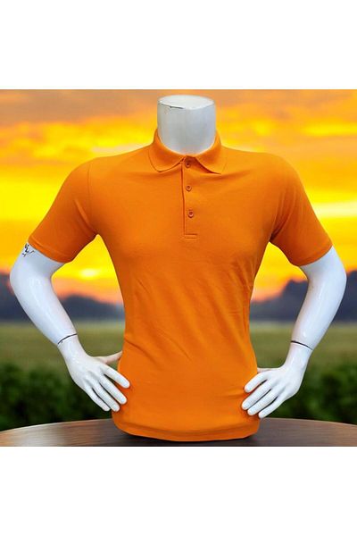 GÖMLEK GALERİSİ Men's 100% Cotton Regular Cut Polo Neck Summer T-Shirt