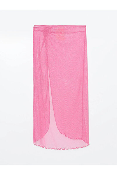 LC Waikiki Lcw Dream Pembe Beli Lastikli Simli Kadın Pareo