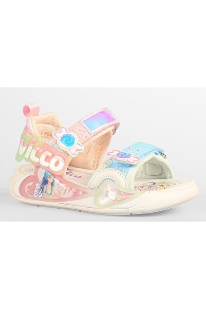 Kocamanlar Ayakkabı Vicco Arial Orthopedic Children's Sandals Powder