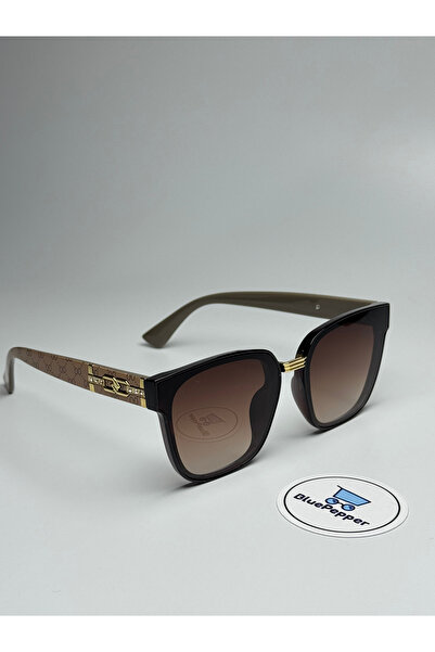 BluePepper Deor V2 Black Sunglasses Large Frame Brown Glass Color 63 Ecartman