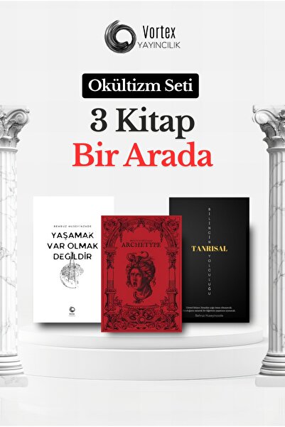 Vortex Yayıncılık Okültizm Seti 3 Kitap - Yaşamak Varolmak Değildir - Bilinci...