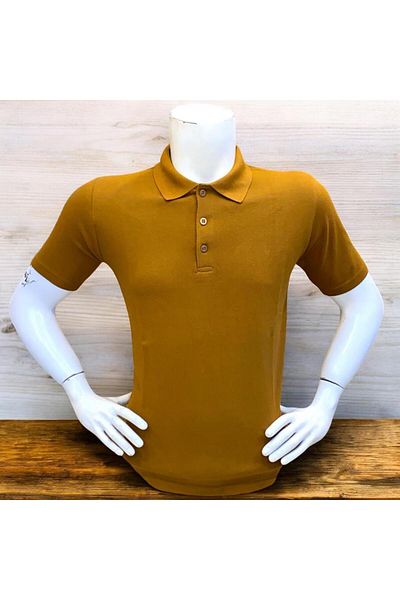 GÖMLEK GALERİSİ Men's 100% Cotton Regular Cut Polo Neck Summer T-Shirt