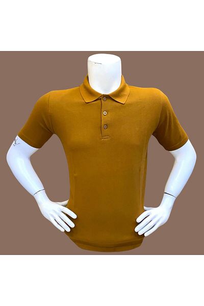 GÖMLEK GALERİSİ Men's 100% Cotton Regular Cut Polo Neck Summer T-Shirt