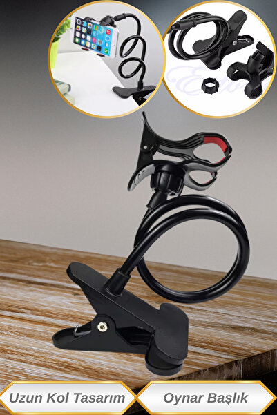 Hane Dostu Akrobat Uzun Kol tasarımlı | 500 gr Taşıma Kapasiteli Çok Amaçlı Telefon Tutucu