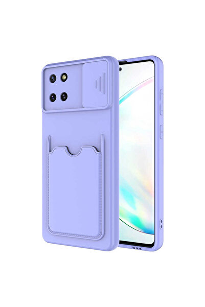 VARDAR AKSESUAR Galaxy A81 Note 10 Lite Uyumlu Kılıf Kartlıklı Kamera Korumal...