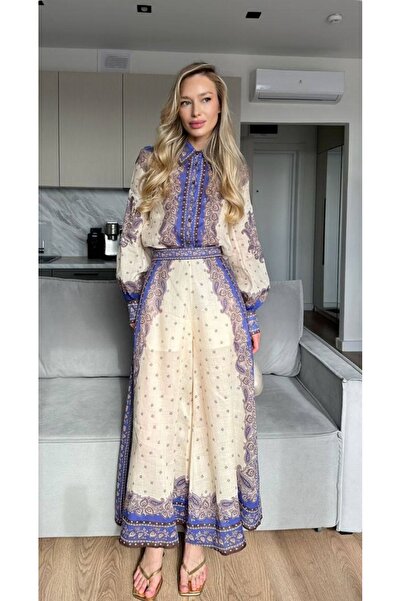 Kashaya Women's Zimmerman Model Linen Fabric Double Suit