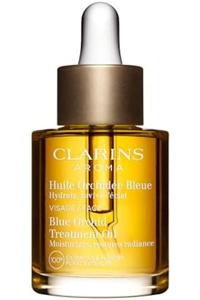 Clarins Blue Orchid Face Treatment Oil by Clarins - Moisturizing Formula for Dry Skin - Dermatologically Tes