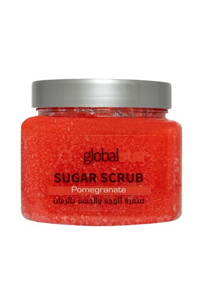 Globalstar جلوبال ستار | مقشر السكر للوجة والجسم بالرمان | 600 جرام