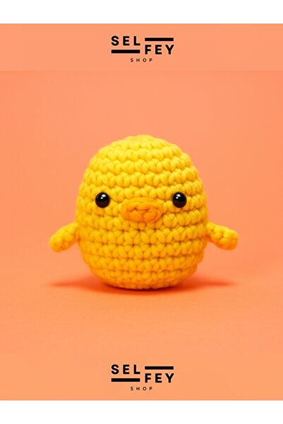 SelFey Amigurimi Kiki The Chick Tığ Kiti, Amigurimi Yavru Kuş Örgü Seti