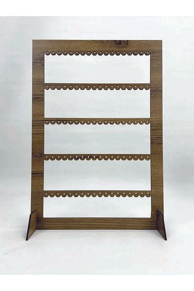 Sipylum Decorative Jewelry Earring Stand Rectangular Laser Cut, MDF