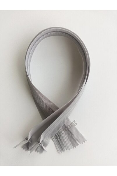 fabricorg Hidden Zipper 40 cm 2 Pieces (Light Gray)