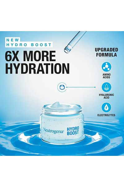 Neutrogena Face Moisturizer Water Gel, Hydro Boost, Normal To Combination Skin, Lightweight and Oil-
